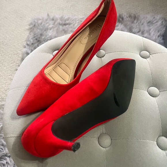 Red Classic Pump Heels - Picture 5 of 8